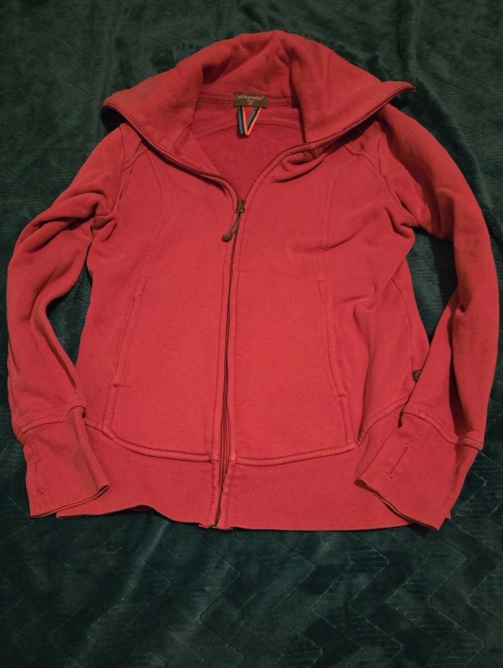 Tuff Athletics Pink Zip-Up Women's Sweater